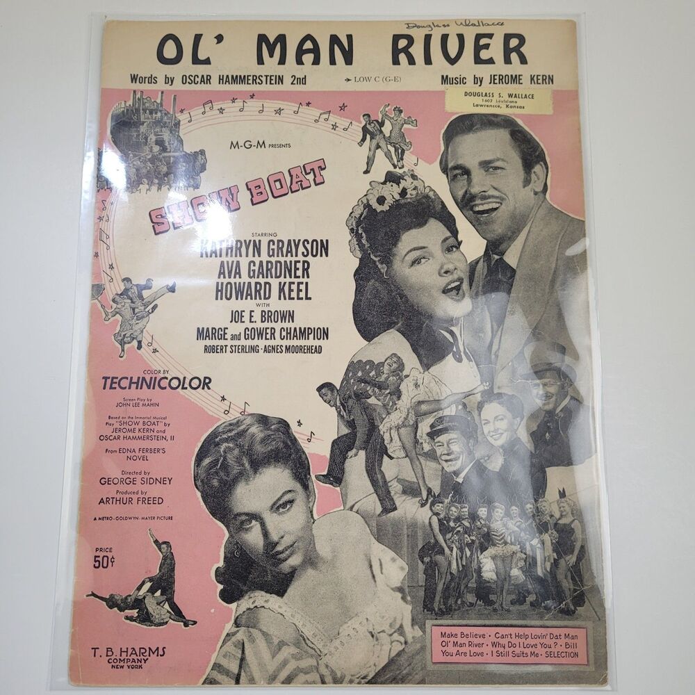 Cant Help Lovin Dat Man 1927 Ava Gardner Actress Photo Show Boat Sheet Music #SM - Picture 1 of 2